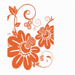 Floral Rose Orange Flower Large Garden Flag (two Sides)