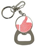 Heart Love Valentines Day Red Sign Button Necklaces Front