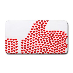 Heart Love Valentines Day Red Sign Medium Bar Mats by Alisyart