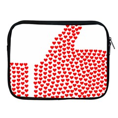 Heart Love Valentines Day Red Sign Apple Ipad 2/3/4 Zipper Cases