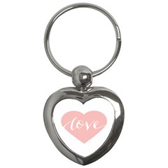 Love Valentines Heart Pink Key Chains (Heart) 