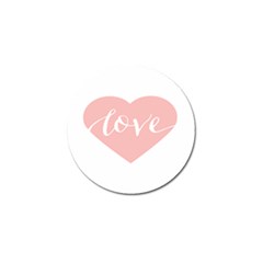 Love Valentines Heart Pink Golf Ball Marker
