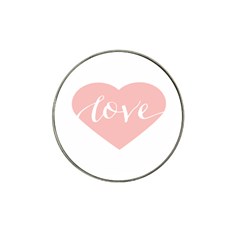 Love Valentines Heart Pink Hat Clip Ball Marker