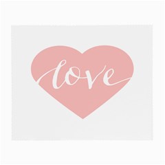 Love Valentines Heart Pink Small Glasses Cloth