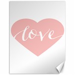 Love Valentines Heart Pink Canvas 18  x 24   17.8 x23.08  Canvas - 1