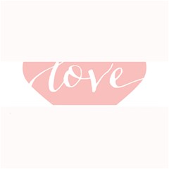 Love Valentines Heart Pink Large Bar Mats