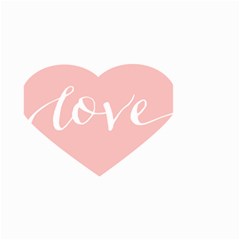 Love Valentines Heart Pink Small Garden Flag (Two Sides)