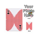 Hearts Butterfly Red Valentine Love Playing Cards 54 (Mini)  Front - ClubQ