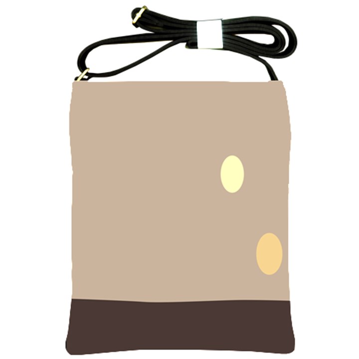 Minimalist Circle Sun Gray Brown Shoulder Sling Bags