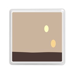 Minimalist Circle Sun Gray Brown Memory Card Reader (square)  by Alisyart
