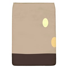 Minimalist Circle Sun Gray Brown Flap Covers (s)  by Alisyart