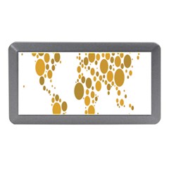 Map Dotted Gold Circle Memory Card Reader (mini)