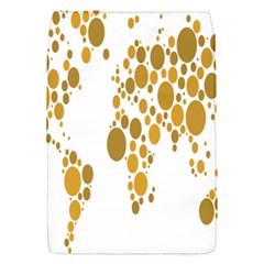 Map Dotted Gold Circle Flap Covers (S) 