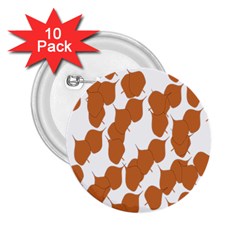 Machovka Autumn Leaves Brown 2 25  Buttons (10 Pack)  by Alisyart