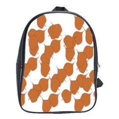Machovka Autumn Leaves Brown School Bags (xl)  by Alisyart