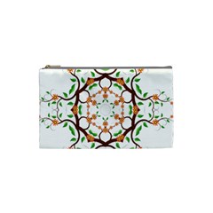 Floral Tree Leaf Flower Star Cosmetic Bag (small) 