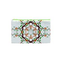 Floral Tree Leaf Flower Star Cosmetic Bag (xs) by Alisyart