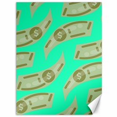 Money Dollar $ Sign Green Canvas 36  X 48   by Alisyart