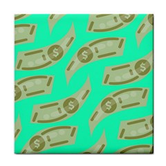 Money Dollar $ Sign Green Face Towel