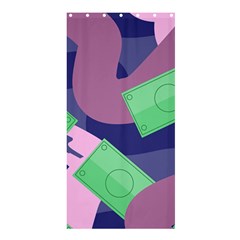 Money Dollar Green Purple Pink Shower Curtain 36  X 72  (stall) 