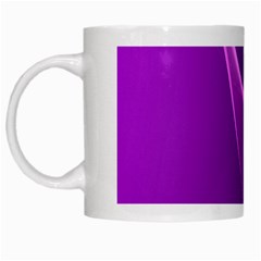 Purple Line White Mugs by Alisyart