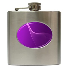 Purple Line Hip Flask (6 Oz) by Alisyart
