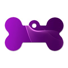 Purple Line Dog Tag Bone (one Side) by Alisyart