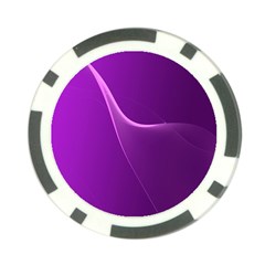 Purple Line Poker Chip Card Guard