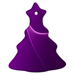 Purple Line Ornament (christmas Tree) 