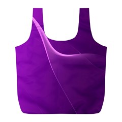 Purple Line Full Print Recycle Bags (l) 