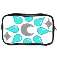 Moon Water Star Grey Blue Toiletries Bags