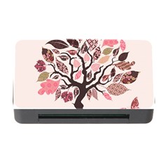 Tree Butterfly Insect Leaf Pink Memory Card Reader With Cf by Alisyart