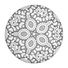 Scope Random Black White Ornament (round Filigree)