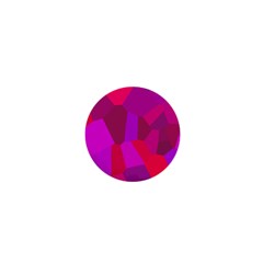 Voronoi Pink Purple 1  Mini Buttons
