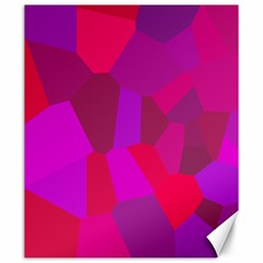 Voronoi Pink Purple Canvas 20  X 24   by Alisyart