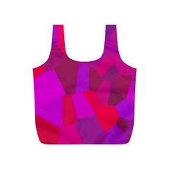 Voronoi Pink Purple Full Print Recycle Bags (s) 