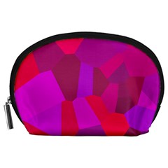 Voronoi Pink Purple Accessory Pouches (large) 