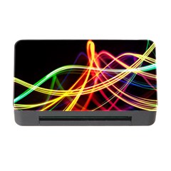 Vortex Rainbow Twisting Light Blurs Green Orange Green Pink Purple Memory Card Reader With Cf