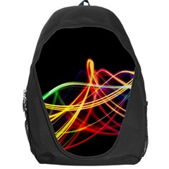 Vortex Rainbow Twisting Light Blurs Green Orange Green Pink Purple Backpack Bag