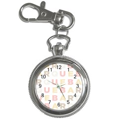 Alphabeth Rainbow Color Key Chain Watches