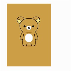 Bear Minimalist Animals Brown White Smile Face Large Garden Flag (two Sides)