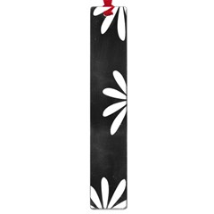 Black White Giant Flower Floral Large Book Marks