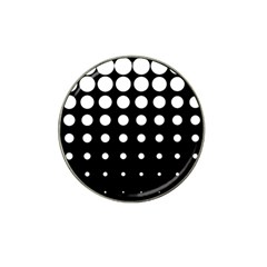 Circle Masks White Black Hat Clip Ball Marker by Alisyart