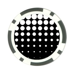 Circle Masks White Black Poker Chip Card Guard