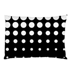 Circle Masks White Black Pillow Case