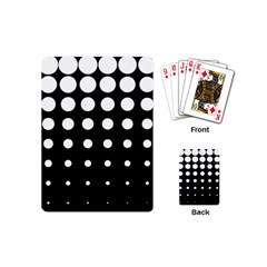 Circle Masks White Black Playing Cards (mini) 