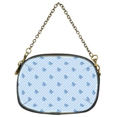 Blue Butterfly Line Animals Fly Chain Purses (one Side) 