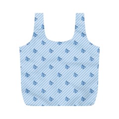 Blue Butterfly Line Animals Fly Full Print Recycle Bags (m)  by Alisyart