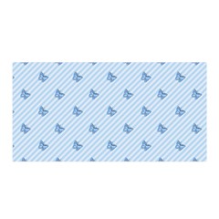 Blue Butterfly Line Animals Fly Satin Wrap
