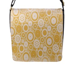 Wheels Star Gold Circle Yellow Flap Messenger Bag (l)  by Alisyart